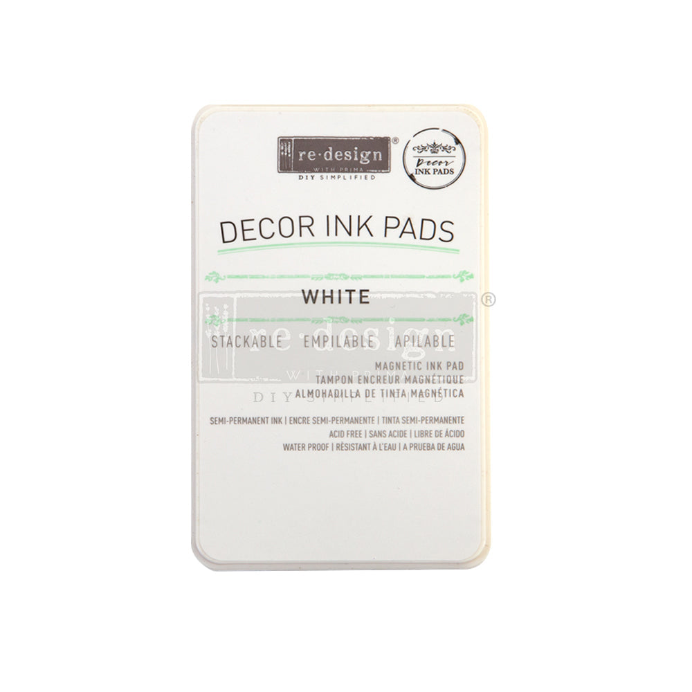 Magnetic Decor Ink Pad - White - ReDesign with Prima