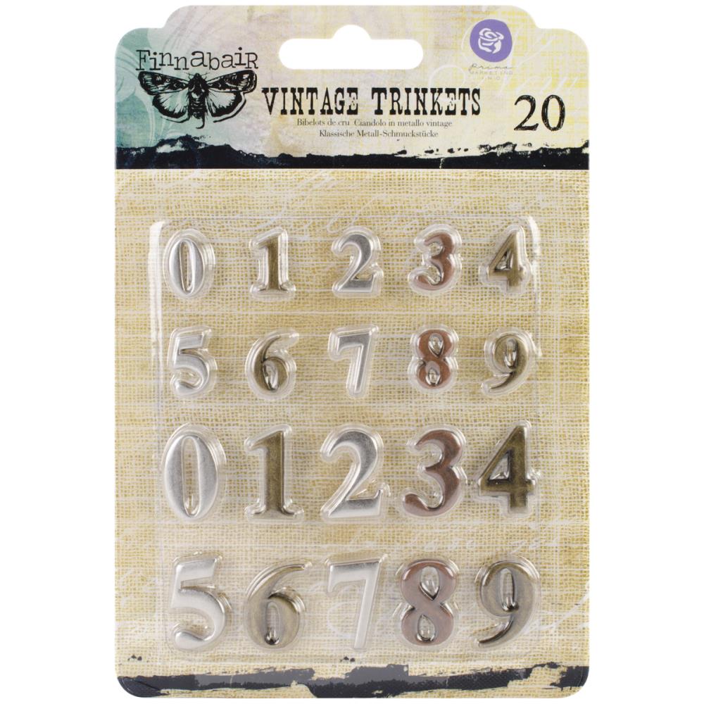 Metal Trinket Numbers, 20 pcs. - NTS
