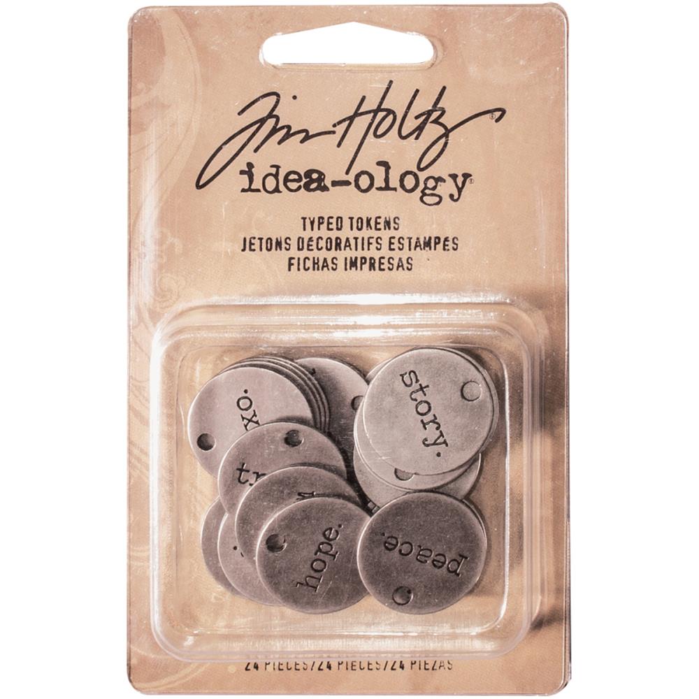 Metal Typed Tokens by Tim Holtz - NTS