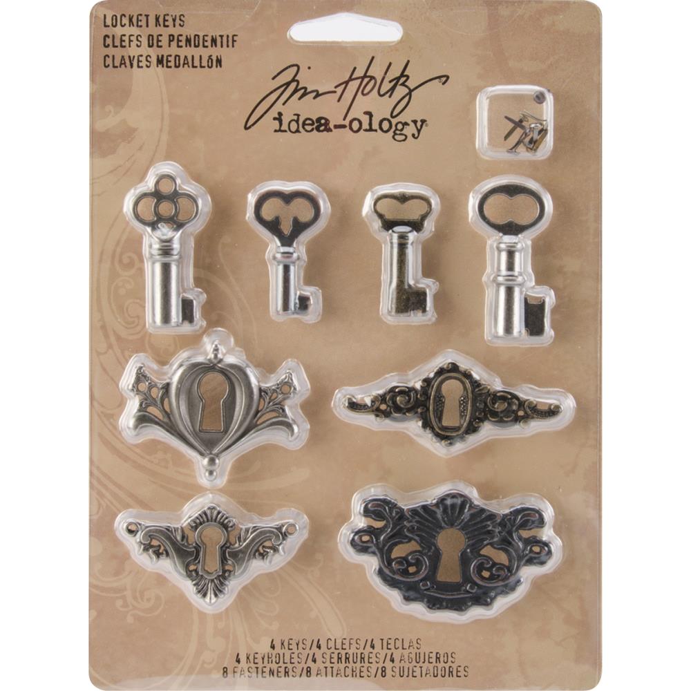 Metal Locket Keys & Keyholes by Tim Holtz - NTS