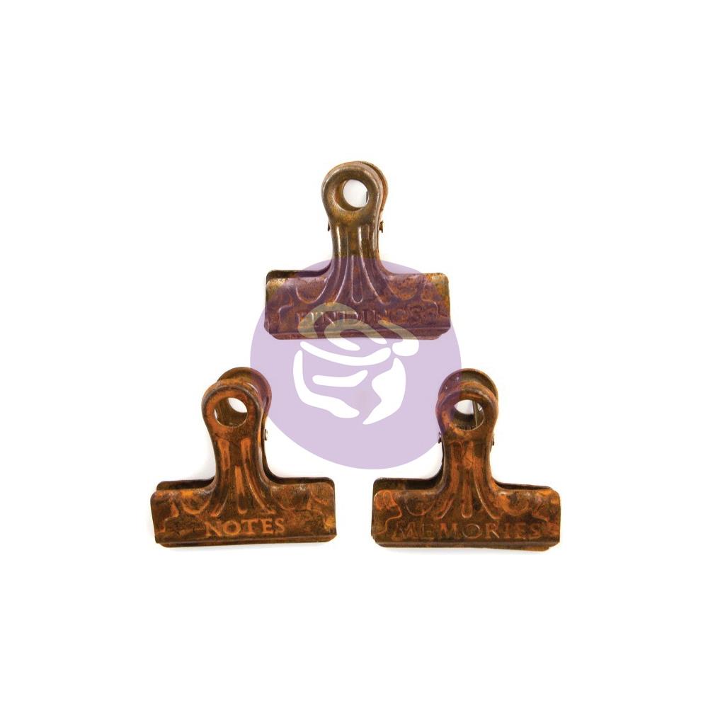 Rusty Metal Binder Clips - NTS
