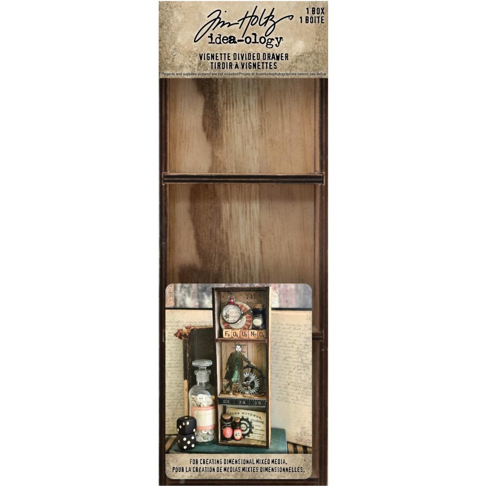 Wooden Vignette Divided Drawer by Tim Holtz - NTS