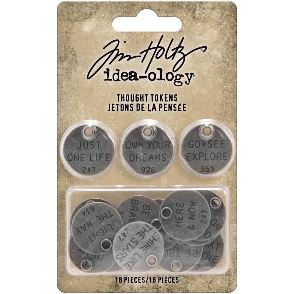 Metal Thought Tokens by Tim Holtz - NTS
