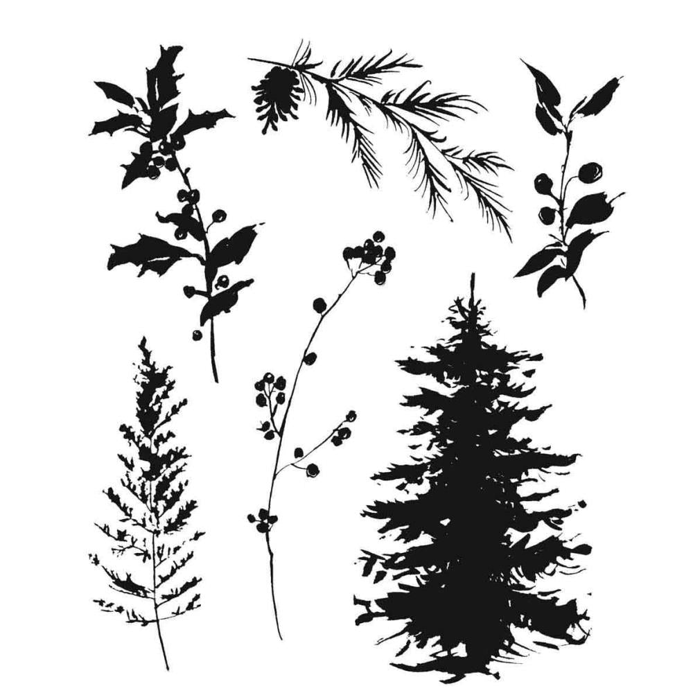 Winter Watercolor 2 Stamps by Tim Holtz - NTS