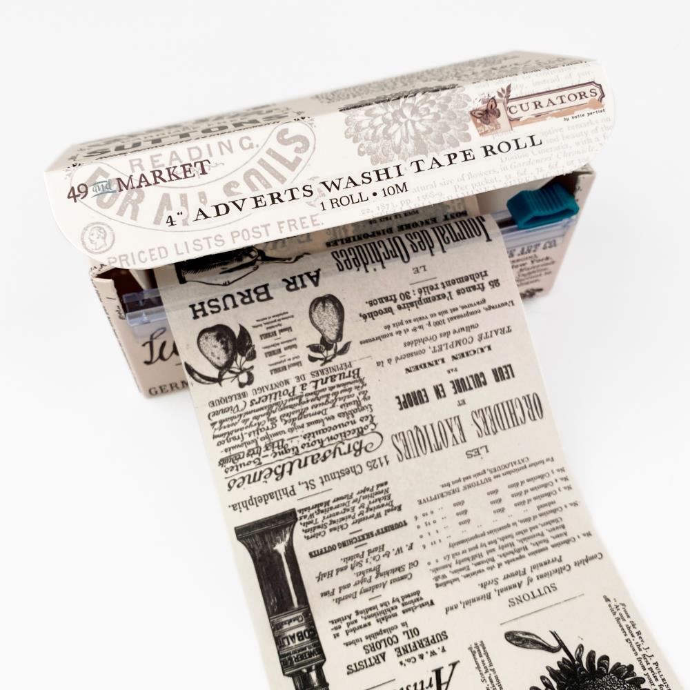 Curators 4" Adverts Washi Tape Roll - NTS