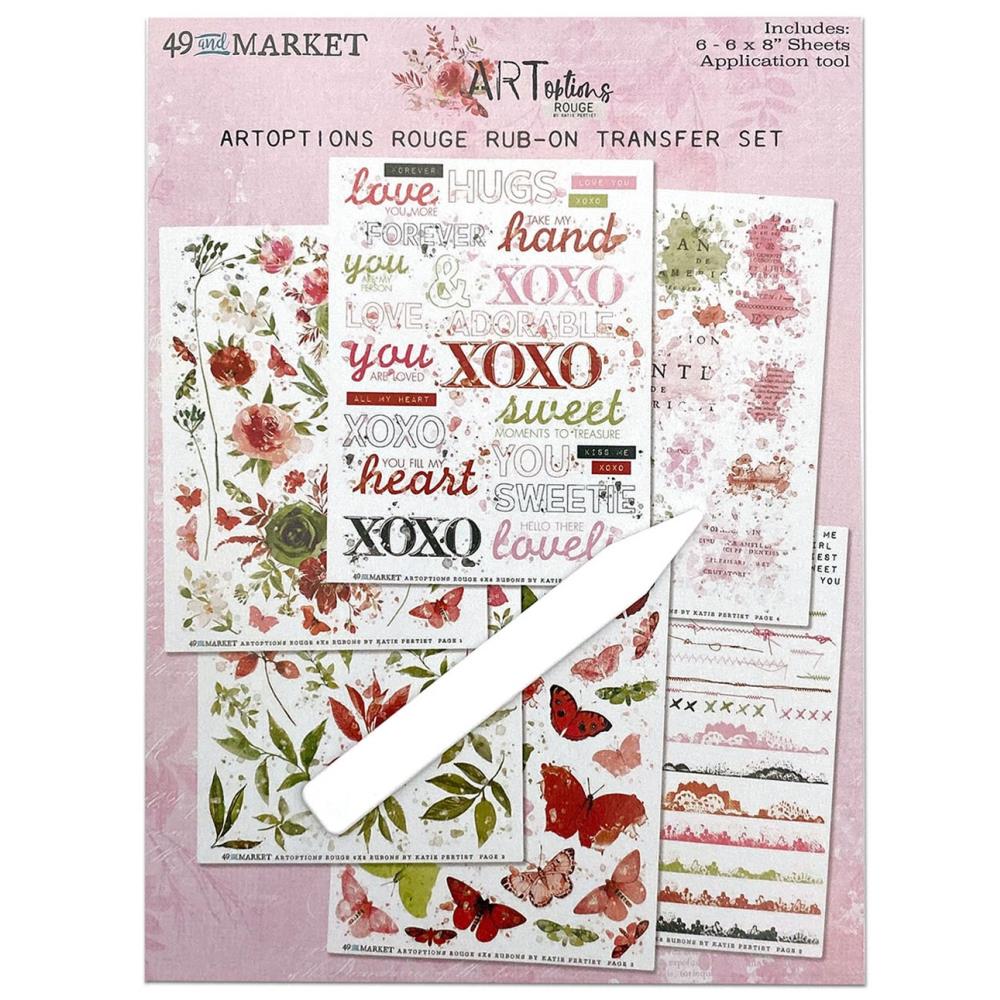 Art Rouge Rub Ons, 6x8" - NTS