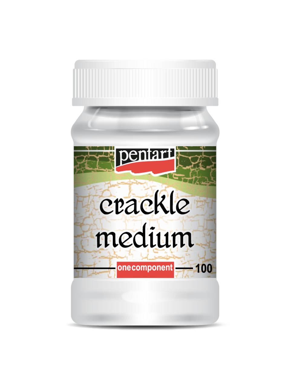 Pentart One Part Crackle Medium 100 ML for Art Projects, Mixed Media,  Canvas, DIY Projects, Furniture Art 1458 