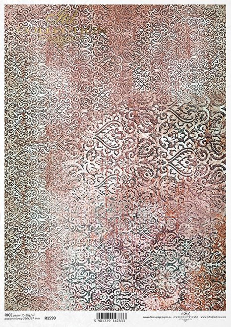 Rosy Texture Rice Paper (R1590) - ITD Collection
