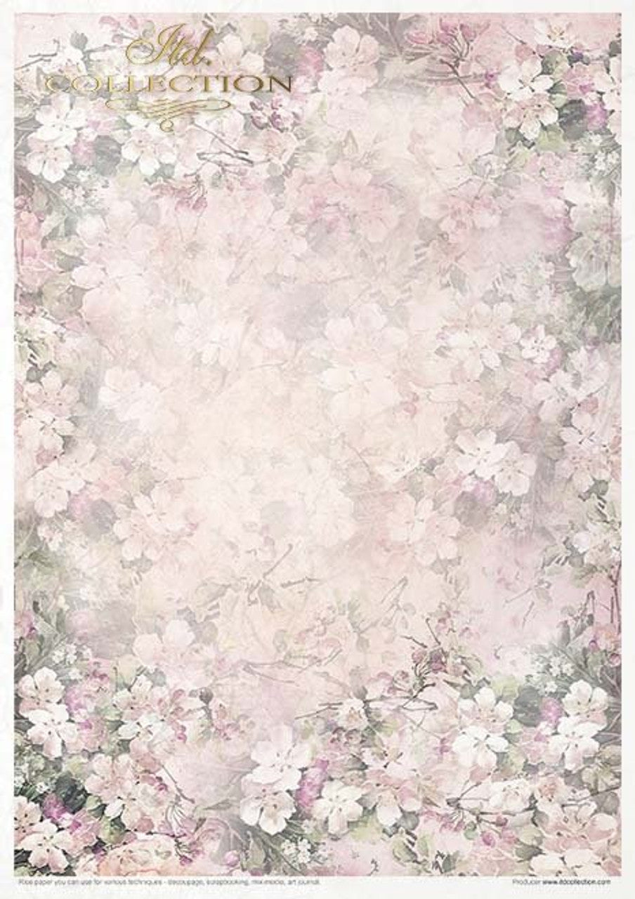 Rosy Summertime Paper Pack (11 Papers) - Decoupage Queen