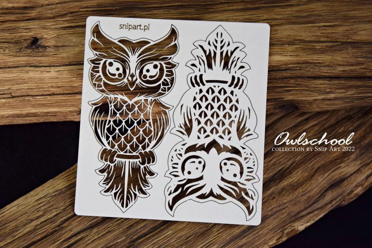Chipboard Openwork Layered Owl - SnipArt
