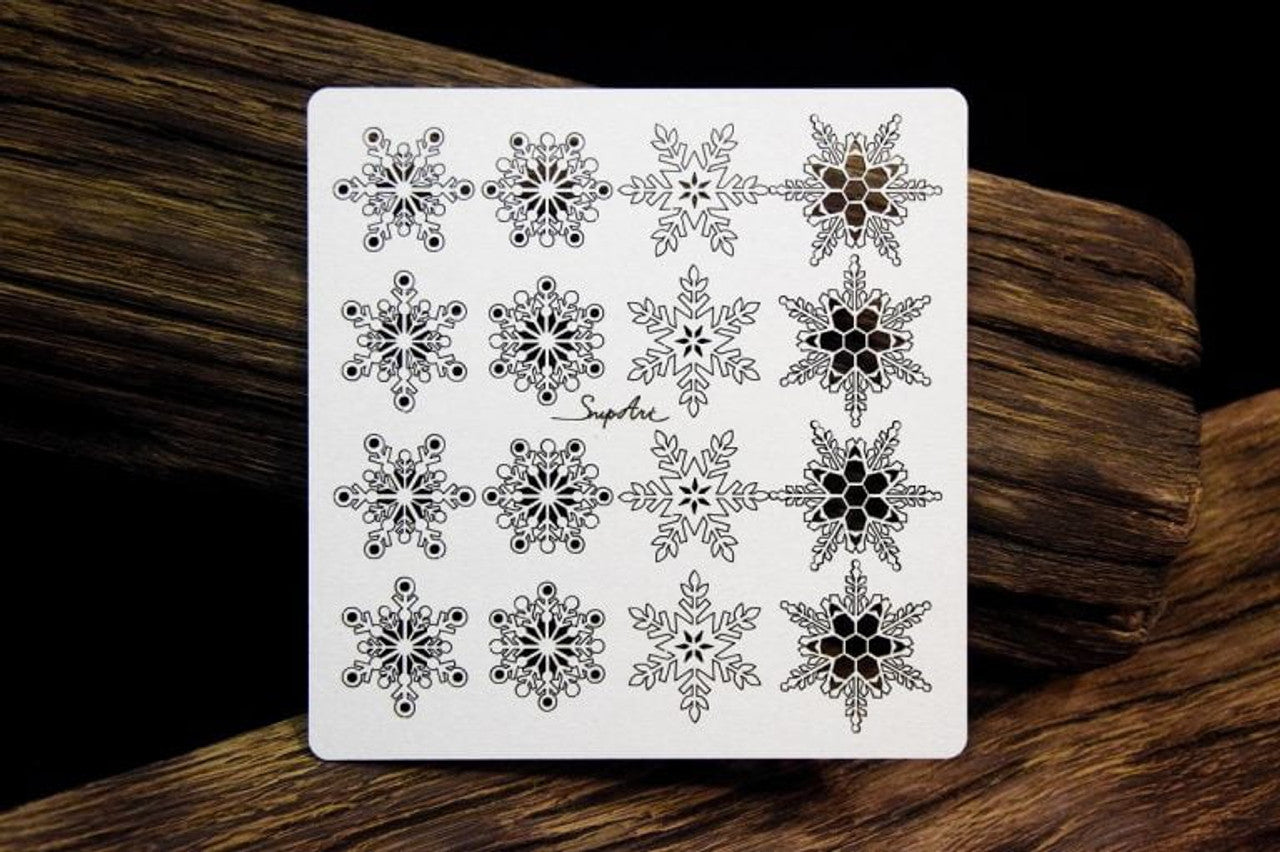 Chipboard Snowflake Sheet - SnipArt