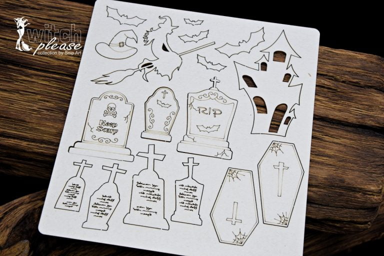 Chipboard Tombstones Set - SnipArt