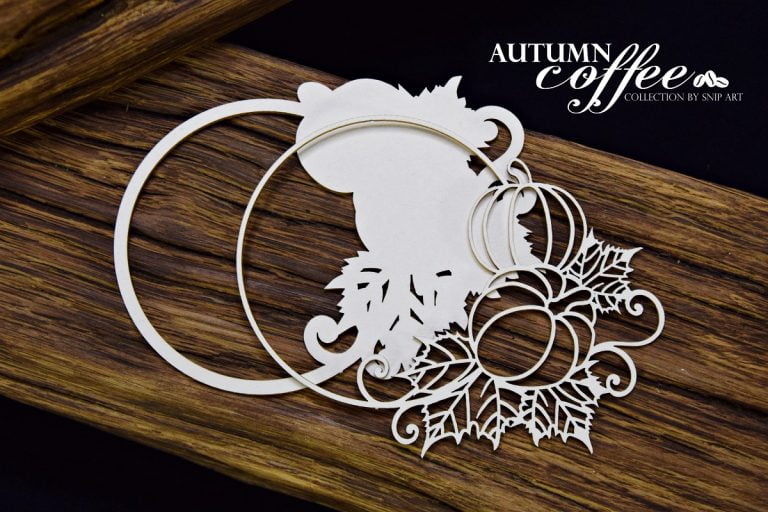 Chipboard Round Layered Frame - SnipArt