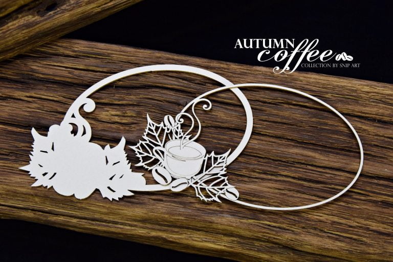 Chipboard Coffee Oval Layered Frame - Snipart