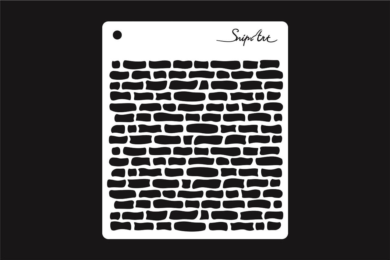 Bricked Wall Stencil - Snipart