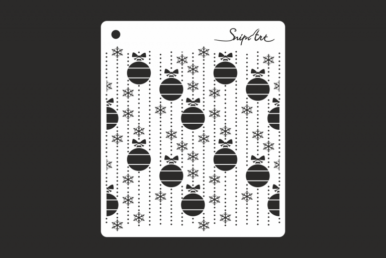 Baubles Stencil - Snipart