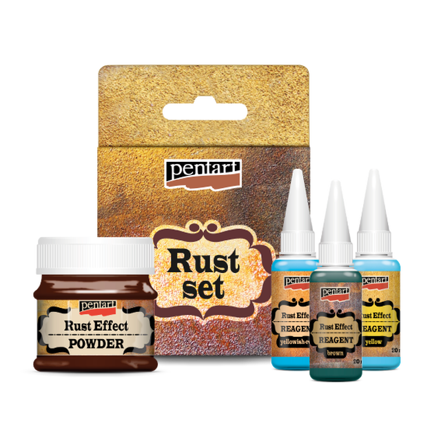 Pentart Natural Rust Effect Set, 4pc