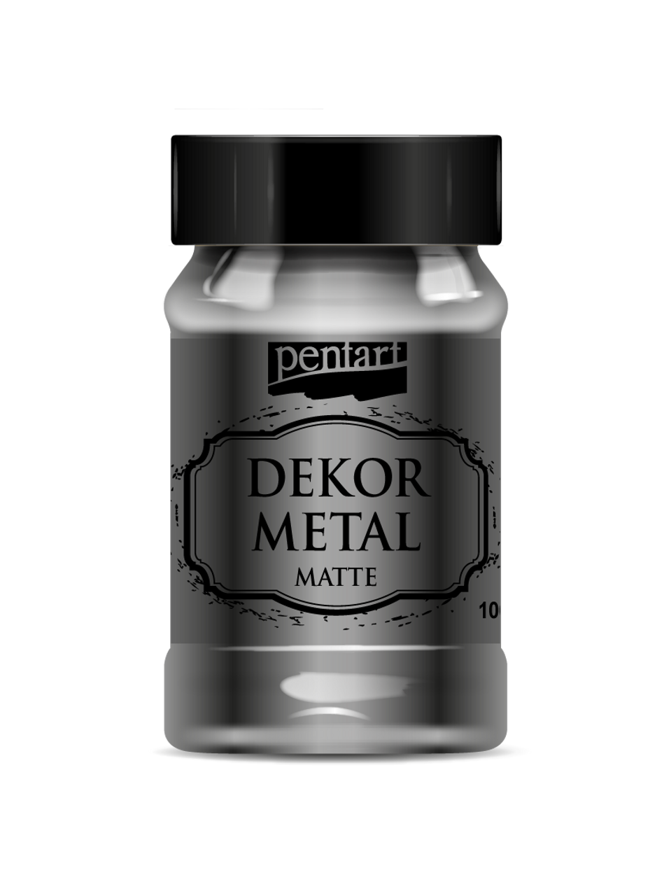 Dekor Metal Matte Anthracite Acrylic Paint - Decoupage Queen