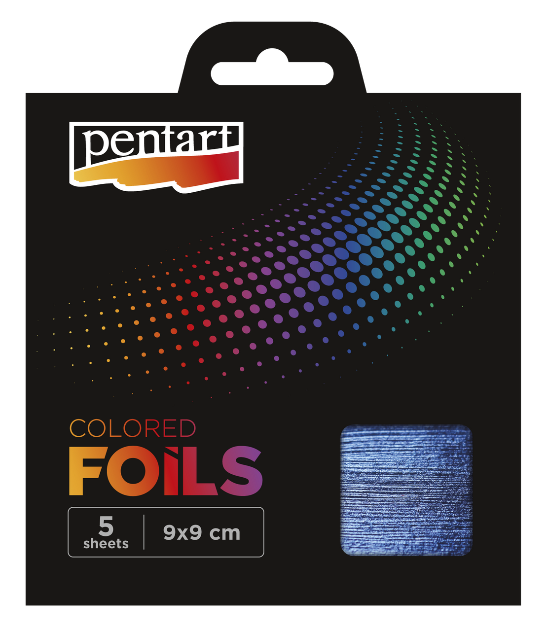 Pentart Colored Decor Foils Sheets, 9x9 cm
