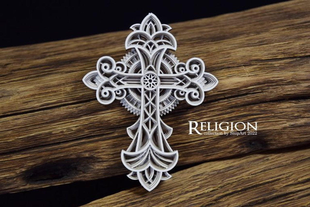Chipboard Multilayer Cross 1 - SnipArt
