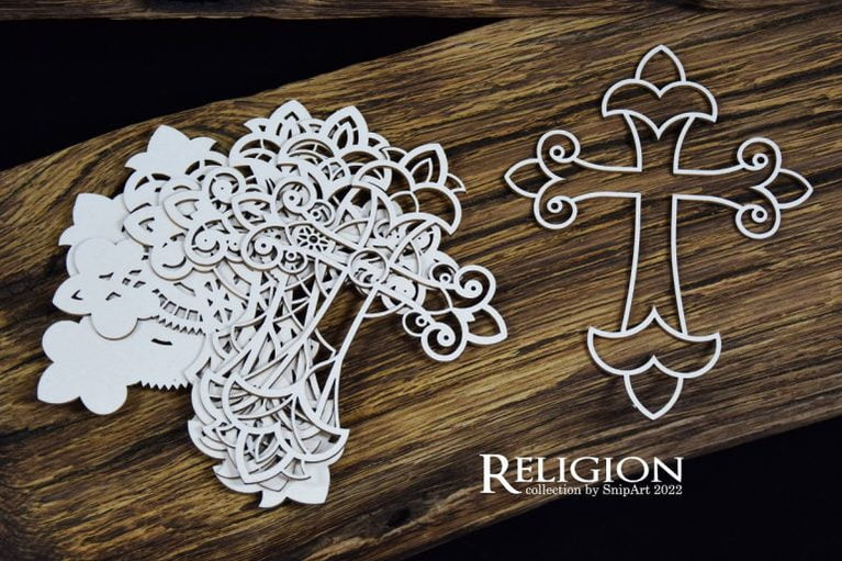 Chipboard Multilayer Cross 1 - SnipArt