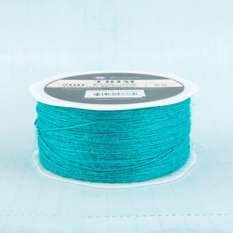 Jute Wire Trim Ribbon Jute- Teal- Prima Marketing