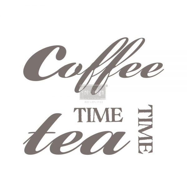 Coffee Tea Decor Transfer - ReDesign with Prima
