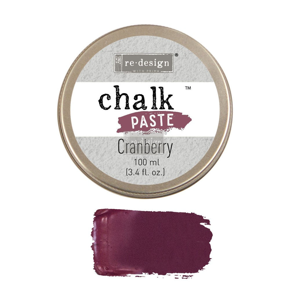 Cranberry Chalk Paste - ReDesign with Prima