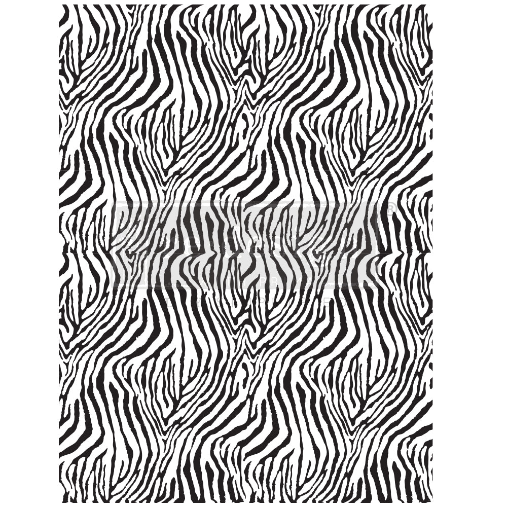 Zebra Decor Transfer - ReDesign with Prima