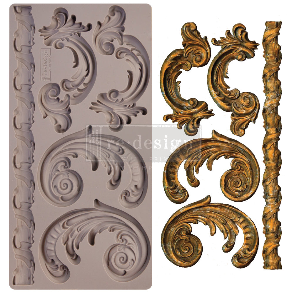 Lilian Scrolls Mould - ReDesign with Prima