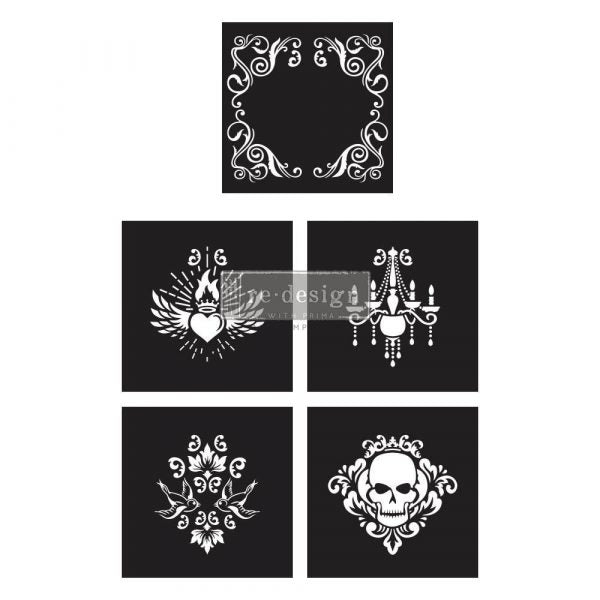 Glam Punk CECE Mix & Style, 5 PCS- ReDesign Stencil