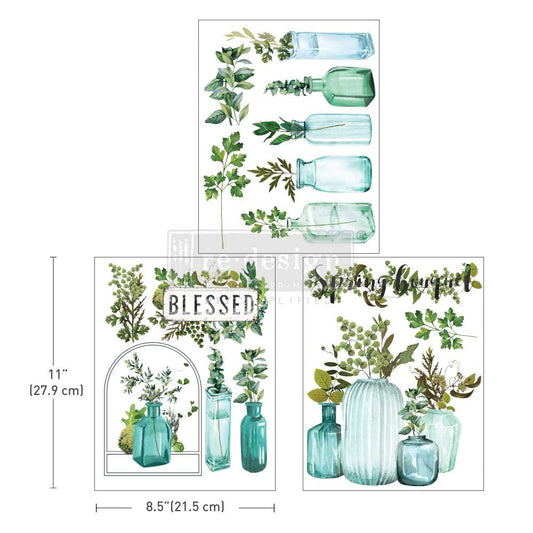 SF-Vintage Greenhouse, 8.5"x11" - ReDesign Middy Decor Transfer