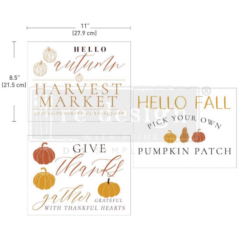 Fall Festive, 8.5"x11" - ReDesign Middy Decor Transfer