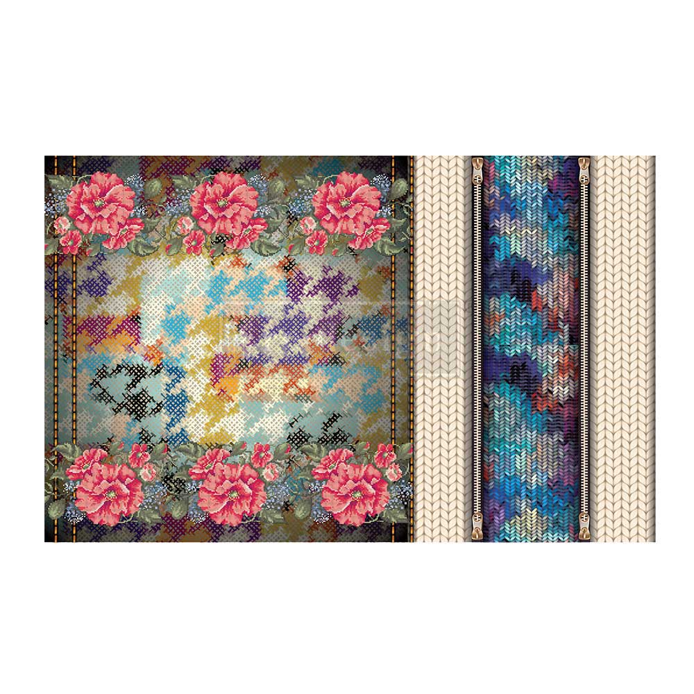 Lovely Stitches by Cece Decoupage Decor Tissue Paper - ReDesign with Prima