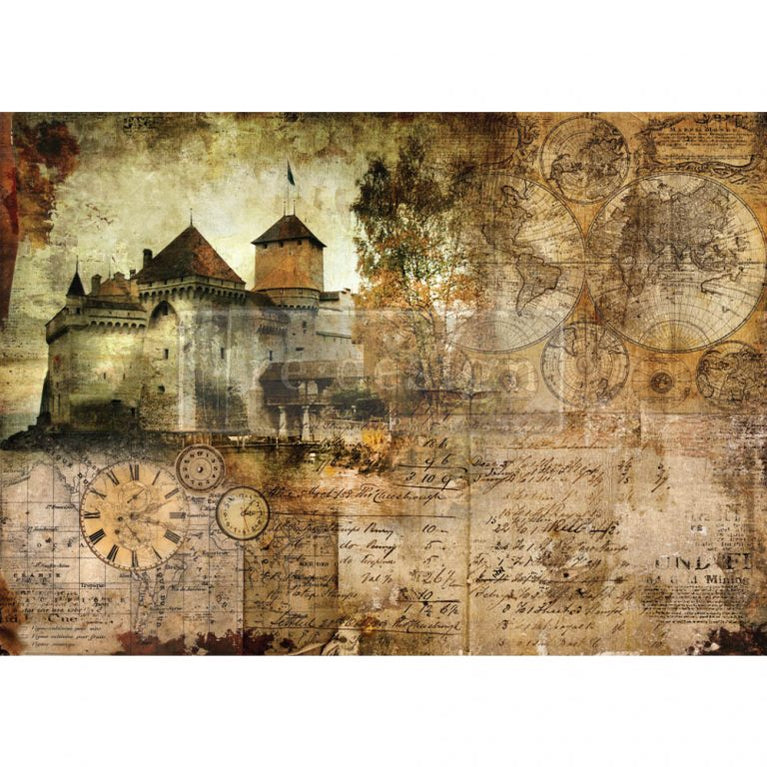 Hilltop Castle A1 Mulberry Fiber Rice Tissue Paper - ReDesign with Prima