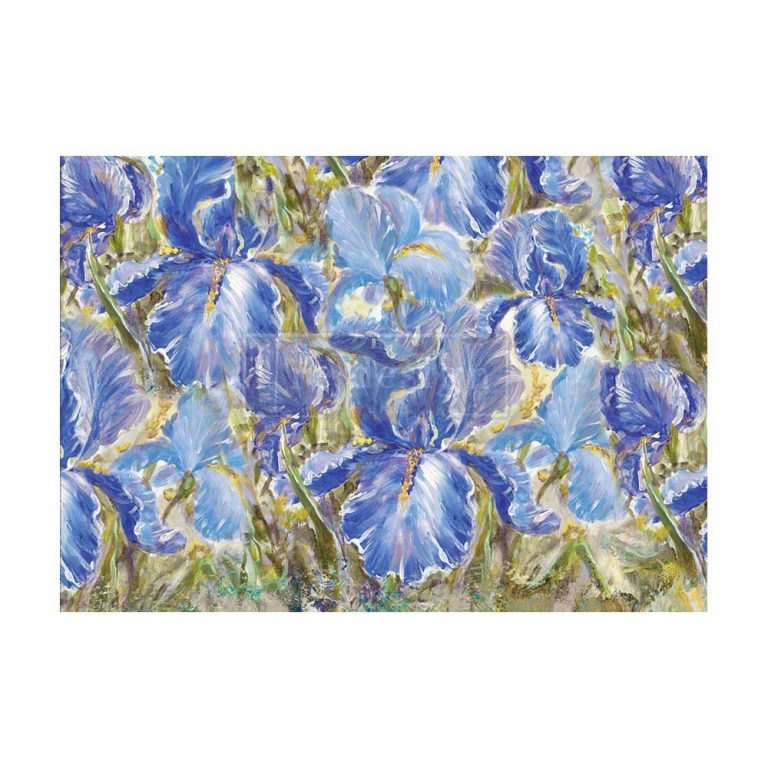 Enchanting Iris A1 Decoupage Fiber Paper - ReDesign with Prima