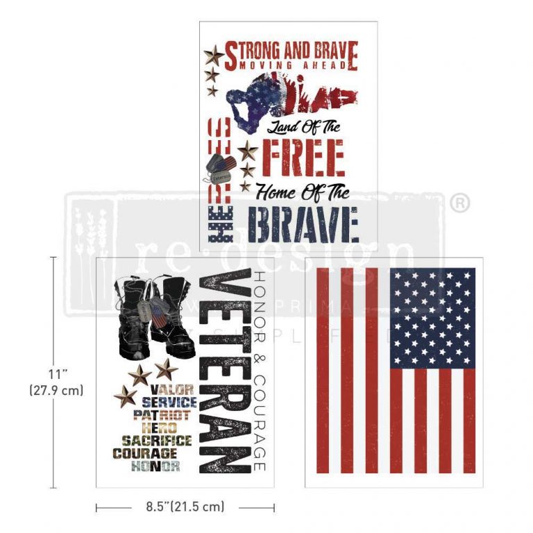 Veteran Middy Decor Transfer - ReDesign with Prima