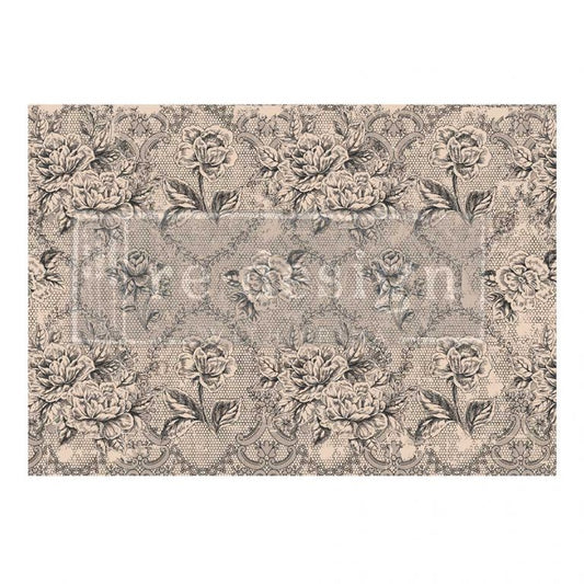 Redesign With Prima -Antique Laces - A1 ReDesign Decoupage Fiber Paper 655350660888