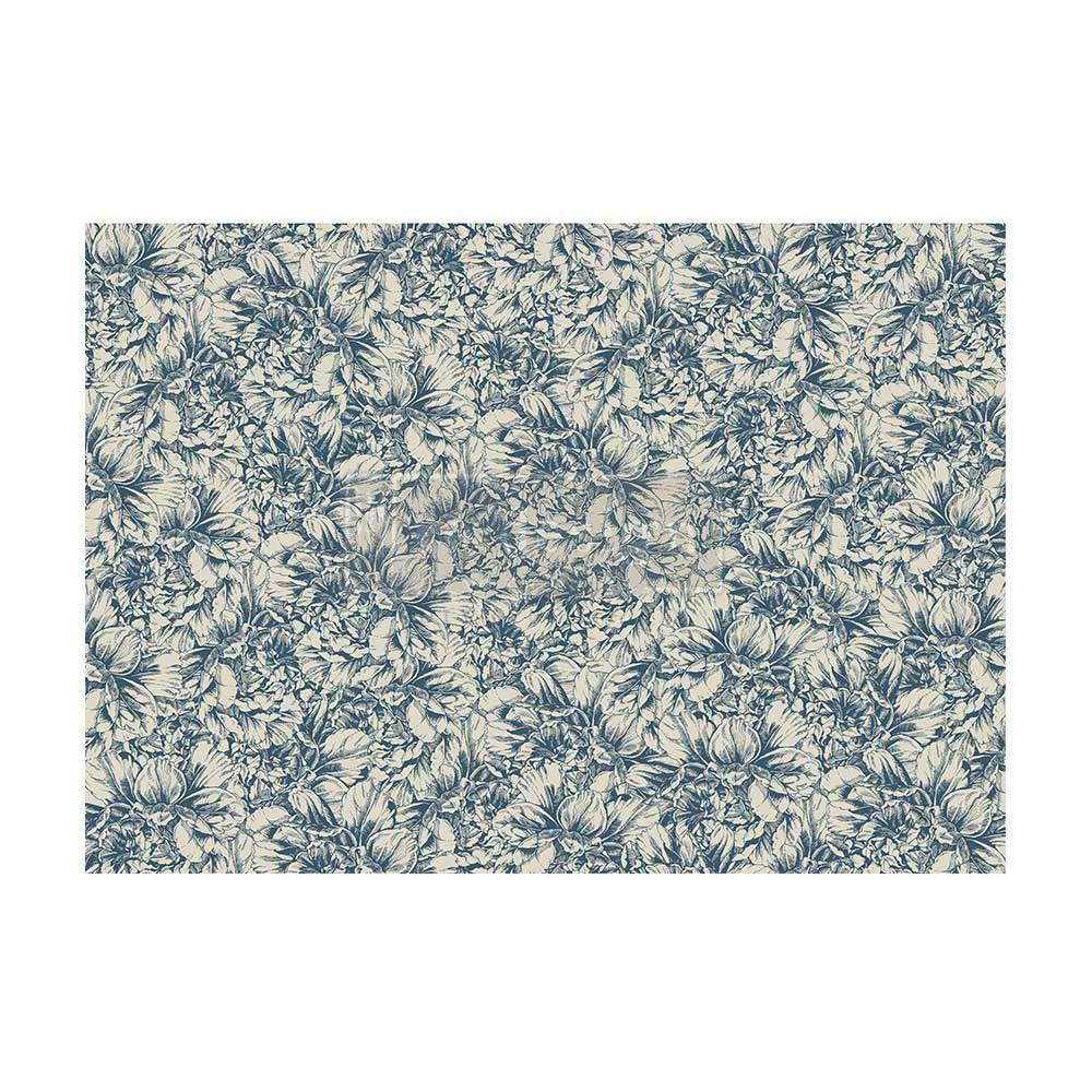 Blue Wallpaper A1 Decoupage Fiber Paper - ReDesign with Prima