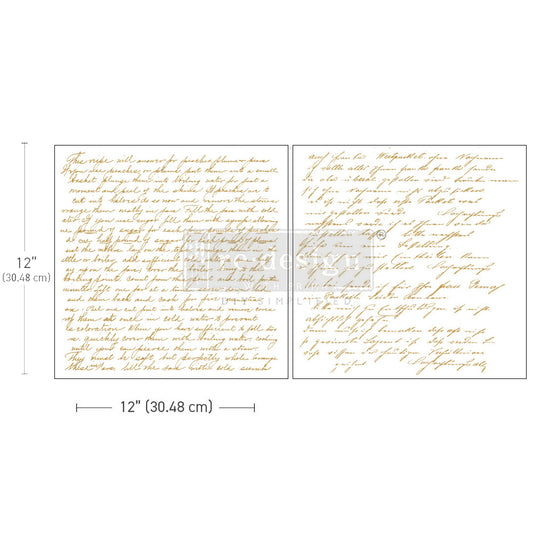 Redesign With Prima Sweet Notes Maxi Transfer, 12"x12" - ReDesign Decor Transfer 655350663582