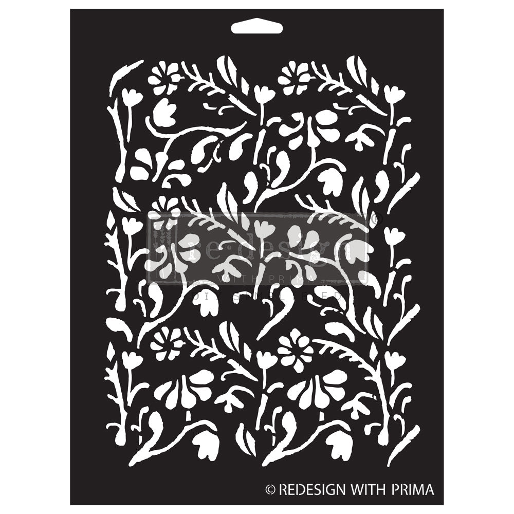 Little Meadow Stencil, 9"x 12" - ReDesign with Prima