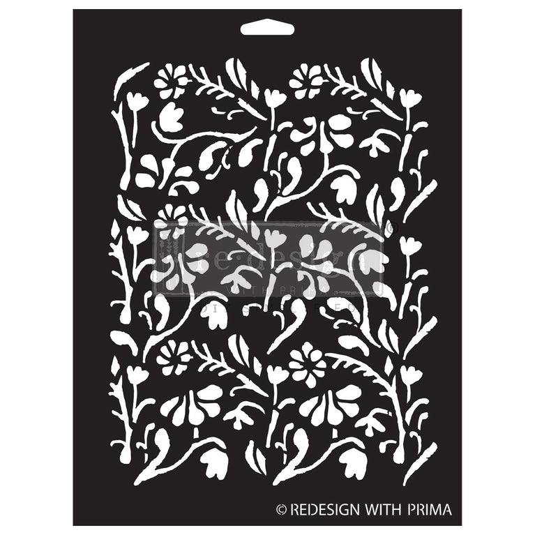 Little Meadow Stencil, 9"x 12" - ReDesign with Prima