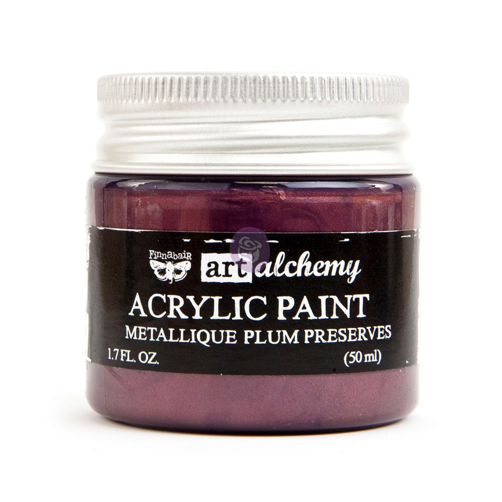 Plum Preserves Metallique Acrylic Paint - ReDesign with Prima/Prima Marketing