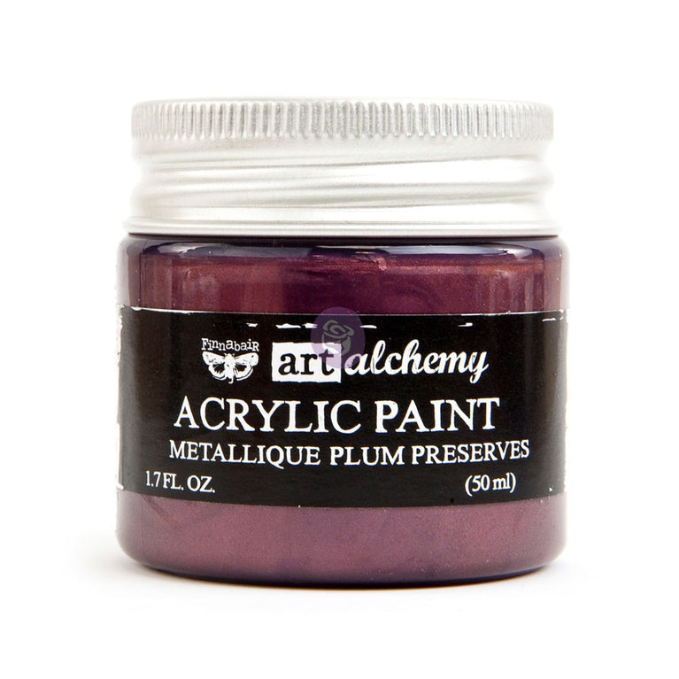 Plum Preserves Metallique Acrylic Paint - ReDesign with Prima/Prima Marketing