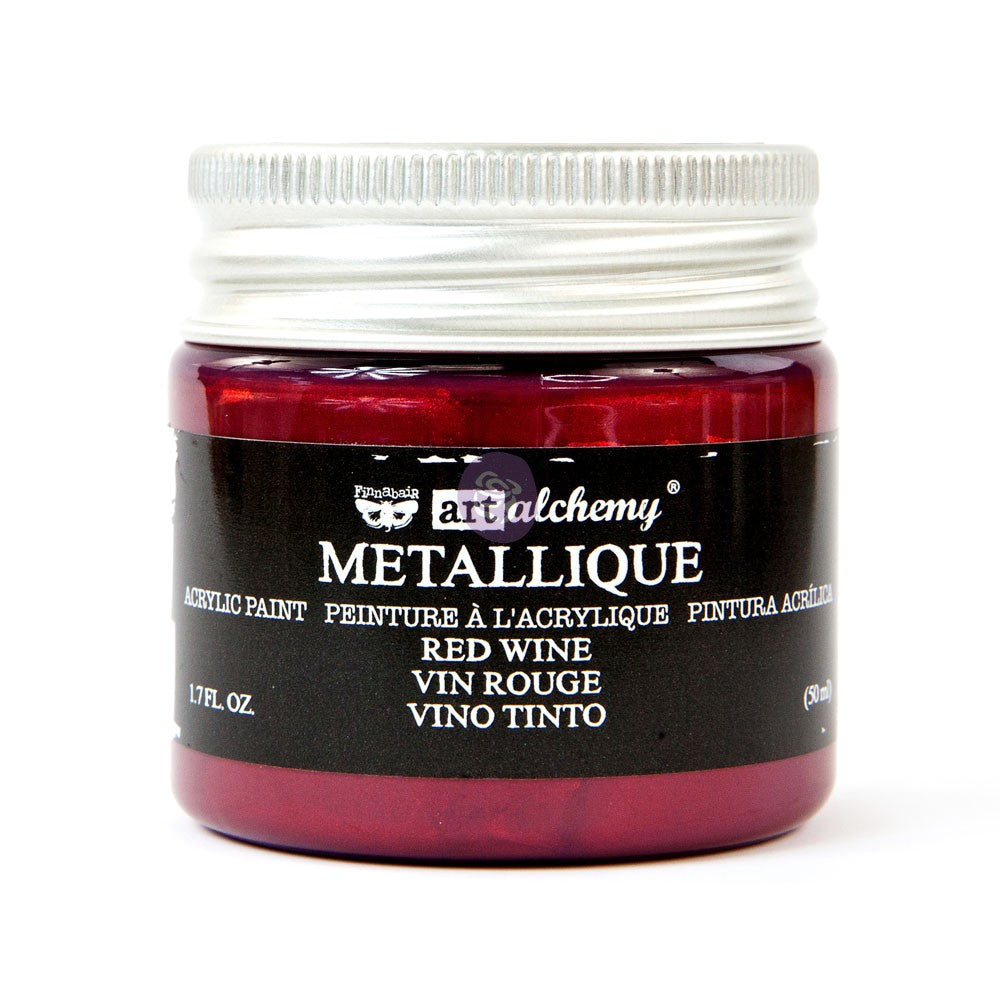 Red Wine Metallique Acrylic Paint - ReDesign with Prima/Prima Marketing