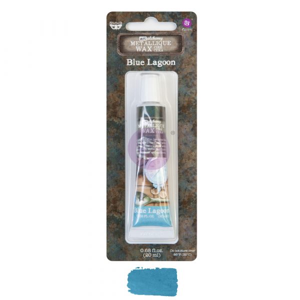 Blue Lagoon Metallique Wax Acrylic Paint - ReDesign with Prima/Prima Marketing