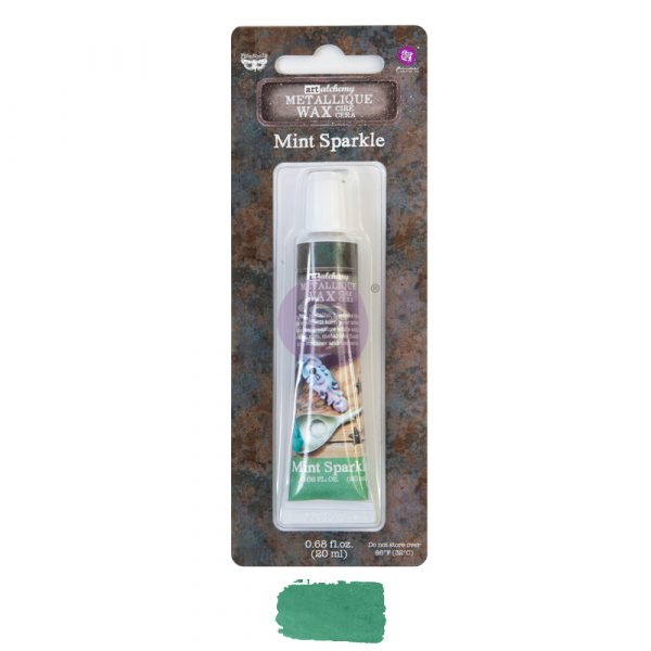 Mint Sparkle Metallique Wax - ReDesign with Prima/Prima Marketing
