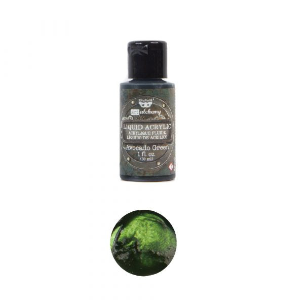Avocado Green Liquid Acrylic Paint - ReDesign with Prima/Prima Marketing