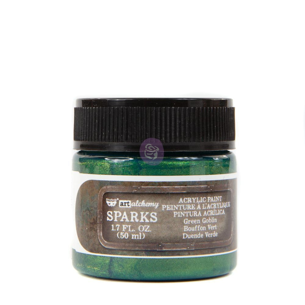 Green Goblin Sparks Acrylic Paint - ReDesign with Prima/Prima Marketing