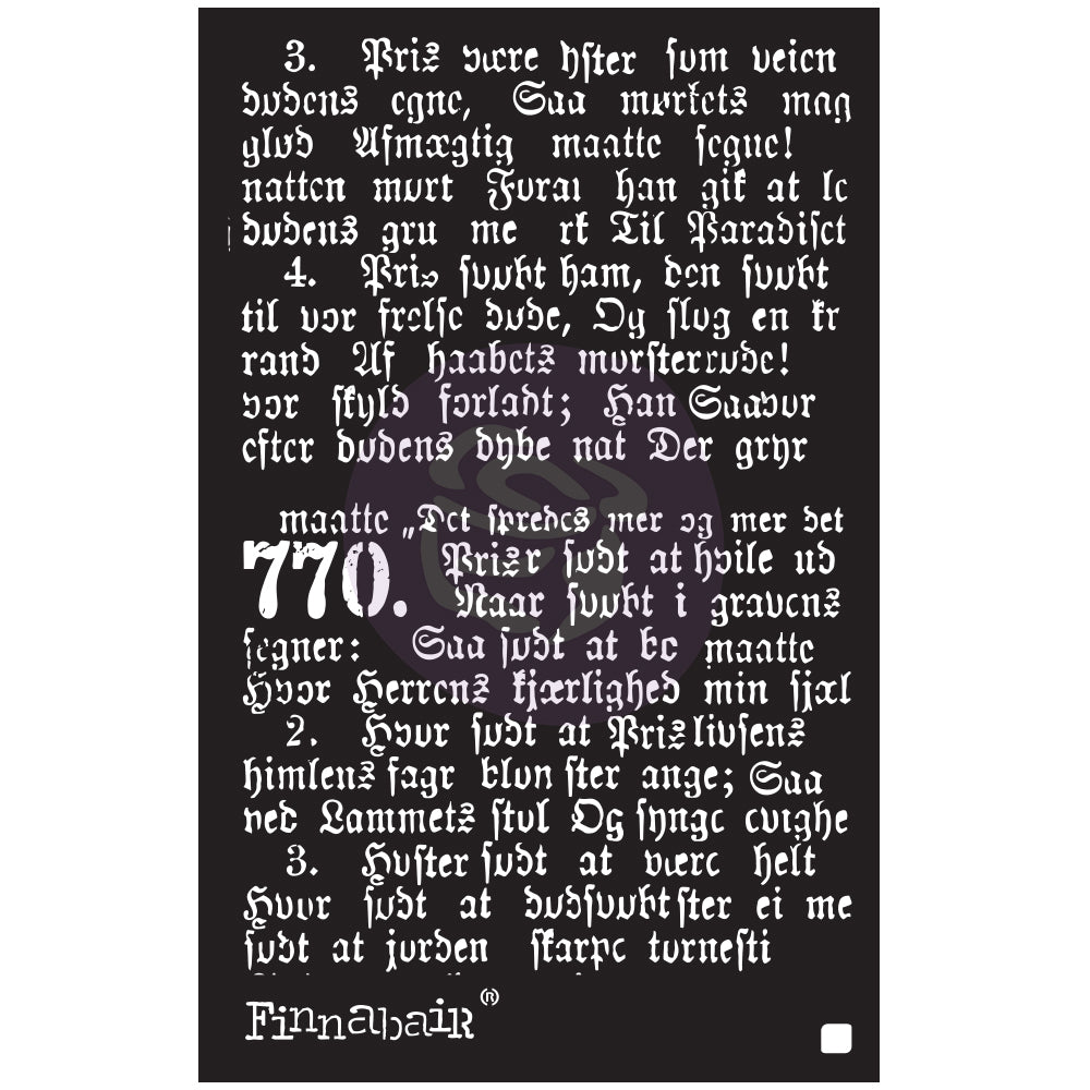Gothic Stencil, 6"x9" - ReDesign with Prima
